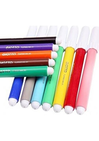 Turbo Maxi Jumbo Keçeli Kalem 12 Renk Yıkanabilir Kalem Seti 454000 fiyatları