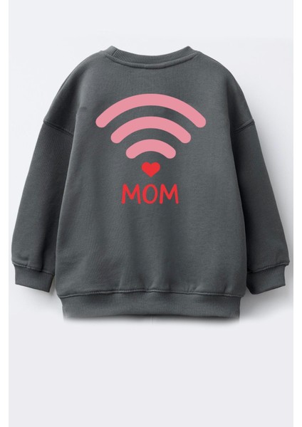 Unisex Sırtı Baskılı 3 Iplik Kumaş Pamuklu Sweatshirt fiyatları