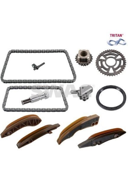 20102040 - Eksantrık Zıncır Setı Alt Ust Komple Kece Bmw N47 Mını R56 61