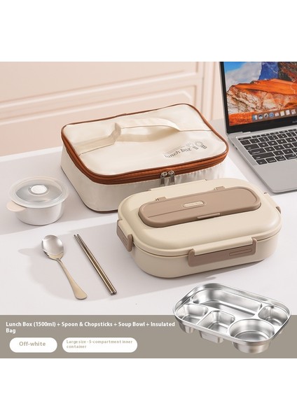 Öğrenciler Için Bölmeli Mikrodalgada Kullanılabilir Paslanmaz Çelik Yalıtımlı Öğle Yemeği Kutusu (Yurt Dışından)