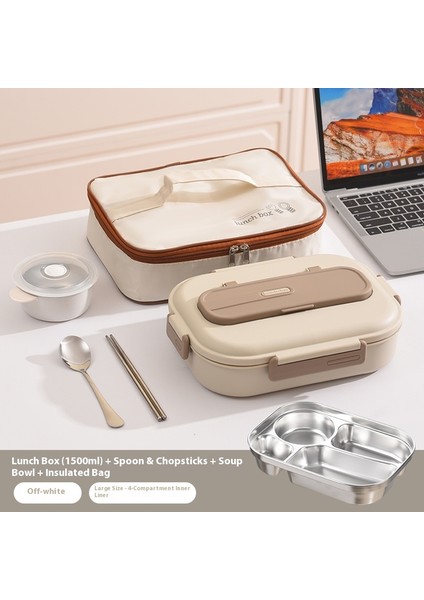 Öğrenciler Için Bölmeli Mikrodalgada Kullanılabilir Paslanmaz Çelik Yalıtımlı Öğle Yemeği Kutusu (Yurt Dışından)