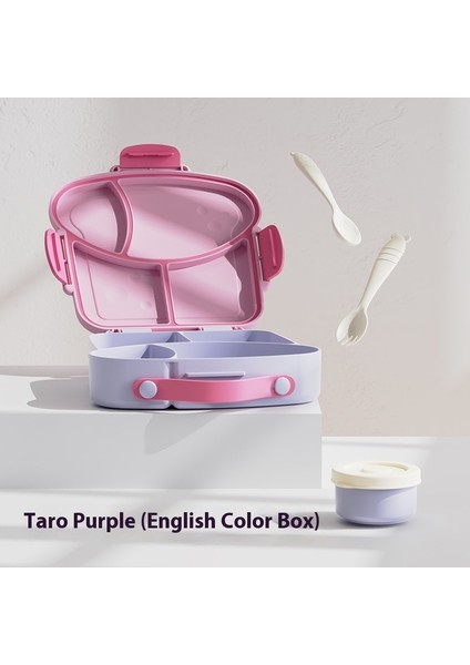 Gıda Sınıfı Mikrodalgada Kullanılabilen Çatal ve Kaşıklı Öğle Yemeği Kutusu (Yurt Dışından)