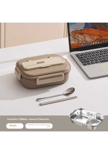 Öğrenciler Için Bölmeli Mikrodalgada Kullanılabilir Paslanmaz Çelik Yalıtımlı Öğle Yemeği Kutusu (Yurt Dışından)