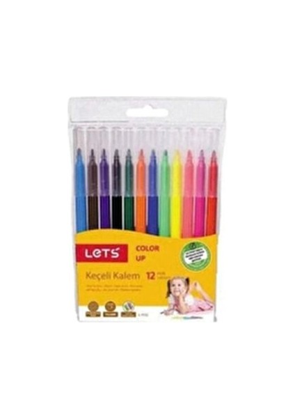 Jumbo Keçeli Kalem 12 Renkli Set 12 Parça Çocuklar İçin Eğlenceli Boyama fiyatları