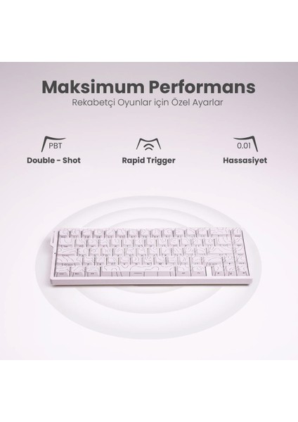 Beast R68 He Pro Kablosuz 8k Hz Manyetik Switch Klavye fırsatları