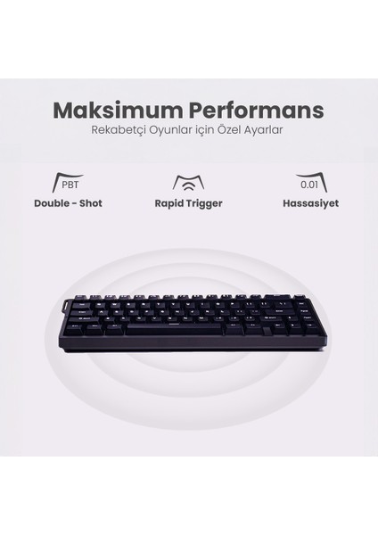 Beast R68 He Manyetik Switch Klavye 8k Hz modelleri