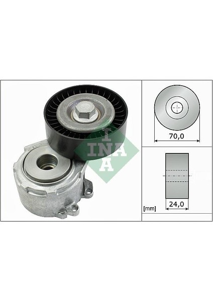 534011020 - x Alternatör Gergi Rulmanı Kütüklü P206-306-406-607-806-PARTNER-BOXER-C5-BERLINGO DW10 2.0hdı-2.