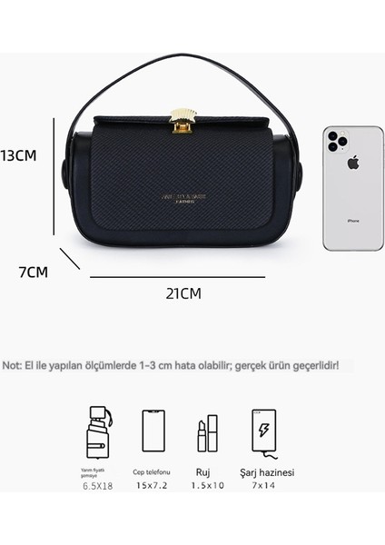 Lüks Görünümlü Küçük Kare Omuz Çantası (Yurt Dışından) fırsatları