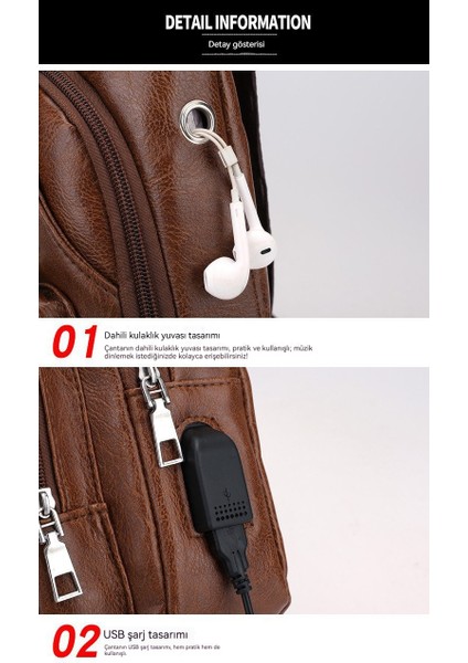 Çapraz USB Moda Omuz Çantası (Yurt Dışından) fırsatları