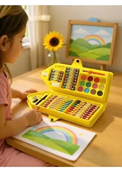 Kırtasiye Seti 48 Parça Renkli Boyalar ve Aksesuarlar ile Çocuklar İçin modelleri