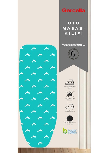 Mavi Ütü Masası Kılıfı