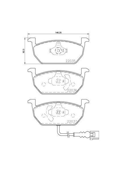 670188 - Ön Balata Üstten Kulaklı Golf7-A3-Leon-Octavıa 12 Gdb 2080 146×57