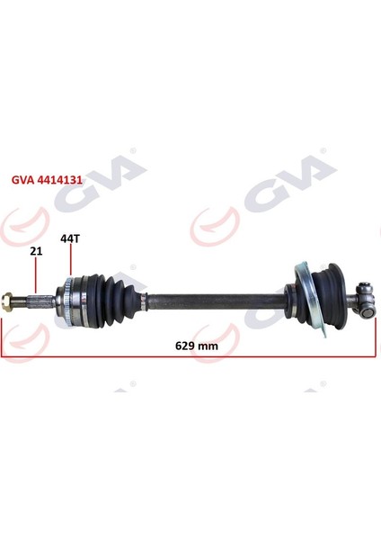 4414131 - Komple Aks Sol Clıo Iı 1.5dcı 98-05 Abs Li 44DİŞ 629MM Yaylı