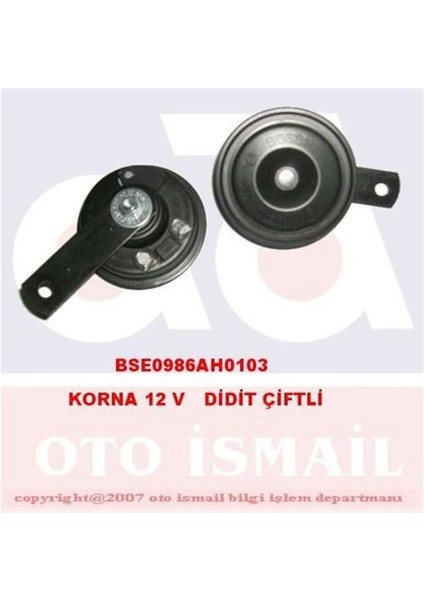 0986AH0103 - Korna 12 V Didit Çiftli