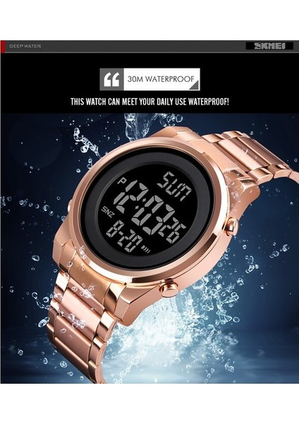 Saatleri Moda LED Erkekler Dijital Bilek Izle Geri Sayım Alarm Saati Casıo (Yurt Dışından) fiyatları