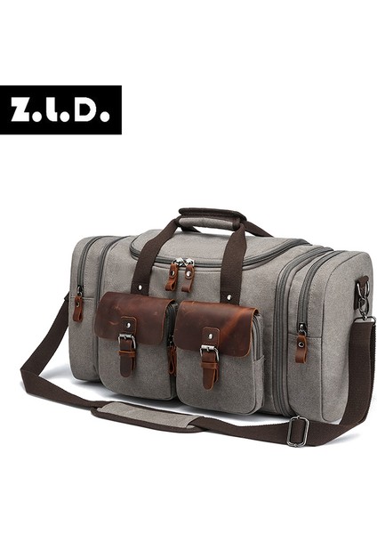 Seyahat Için Genişletilebilir Kanvas Duffel Çanta (Yurt Dışından)