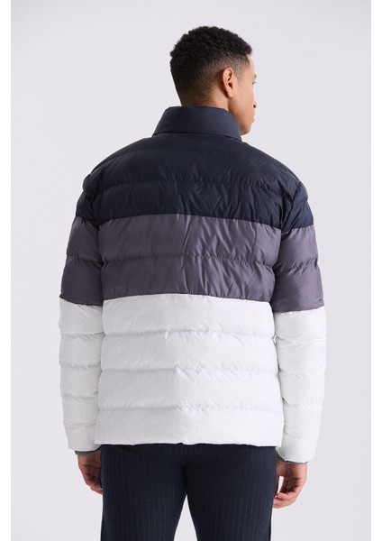 Lacivert Slim Fit Gömlek Yaka Erkek Mont fırsatları