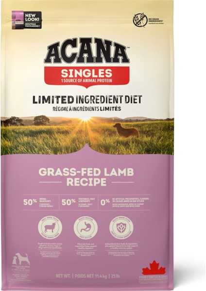 Singles - Grass-Fed Lamb Köpek Maması 11.4kg - Tüm ırk ve yaşam evreleri için fiyatları