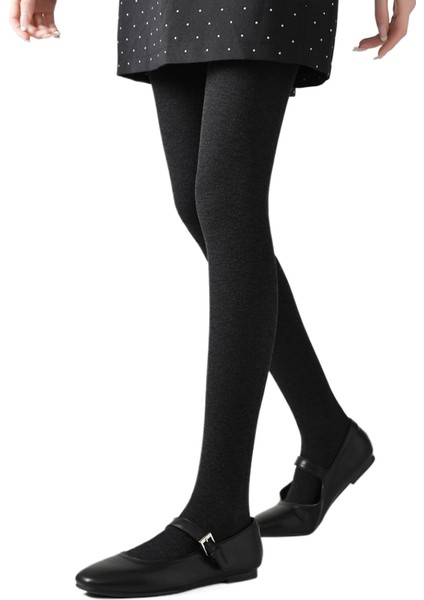 Yünlü, Kalınlaştırılmış, Yüksek Belli Dış Giyim Taytı (Yurt Dışından)