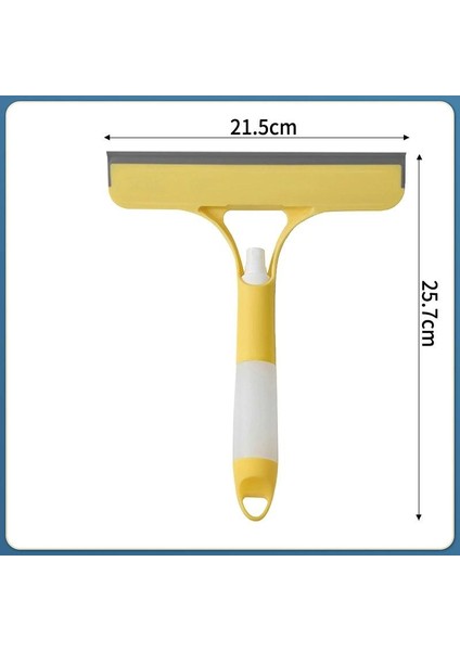 Üçü Bir Arada Çok Işlevli Cam Kazıyıcı Sprey Silecek Temizleme Fırçası (Yurt Dışından)