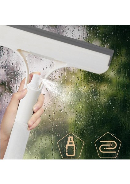Üçü Bir Arada Çok Işlevli Cam Kazıyıcı Sprey Silecek Temizleme Fırçası (Yurt Dışından) indirimleri