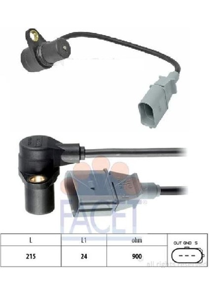 25 Facet 90241 - Motor Vuruntu Sensörü Bora Caddy Golf Passat A3