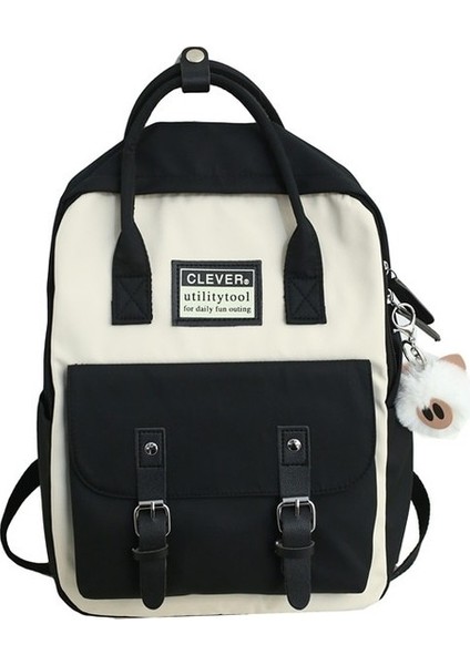 Naylon Sırt Çantası Şeker Renkli Gençler Için Suya Dayanıklı Okul Çantaları (Yurt Dışından)