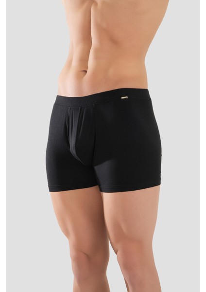 Erkek Mikro Modal Elestan Basic Boxer 1402 Siyah fırsatları