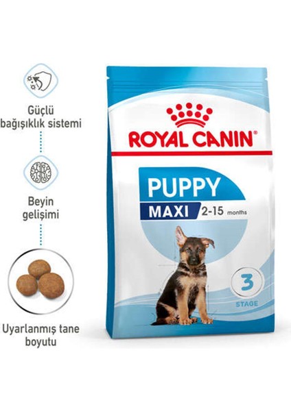 Maxi Puppy Büyük Irk Yavru Köpek Maması 15 Kg.