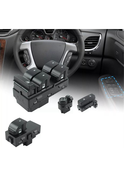Ön Sağ Elektrikli Pencere Kaldırıcı Düğmesi Kapı Kilidi Ayna Kontrol Anahtarı Chevy Silverado Gmc Sierra (Yurt Dışından) modelleri