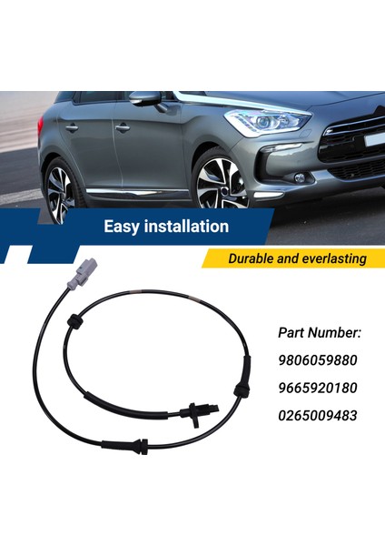 9806059880 9665920180 Peugeot Citroen Ds5 Ds6 Için Araba Abs Sensör Arka Tekerlek (Yurt Dışından) fırsatları
