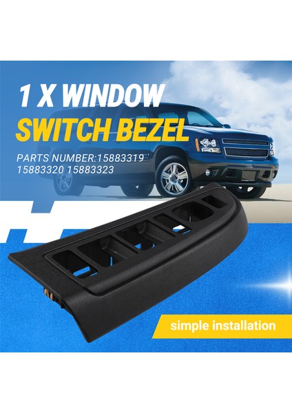 Araba Ön Sol Lh Enerji Penceresi Switch Çerçeve Chevy Gmc 15883319 15883320 15883323 (Yurt Dışından) indirimleri