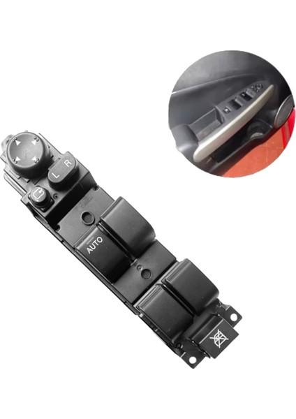 Araç Ön Sol Pencere Kontrol Anahtarı Pencere Kaldırma Anahtarı Düğmesi DF73-66-350B DF74-66-350B Mazda 2 M2 2007-2013 Lhd (Yurt Dışından) fırsatları