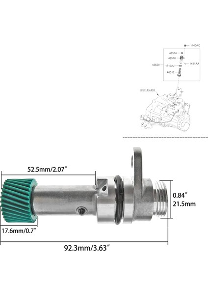 43621-28040 Speedometre Sleeve Montaj Kiya Dişli Hız Sensörü Kia Rio 2005-2015 Hyundai Accent 2004-2013 (Yurt Dışından) indirimleri