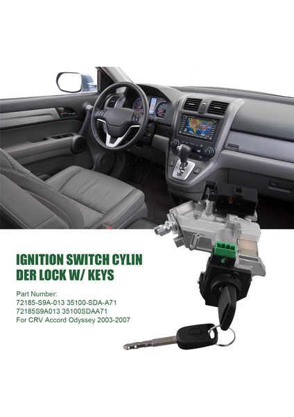 Honda Crv Accord Için Odyssey Civic 2003-2007 Ateşleme Anahtarı Silindir Kilidi Trans W/ Keys 35100SDAA71 (Yurt Dışından) fırsatları