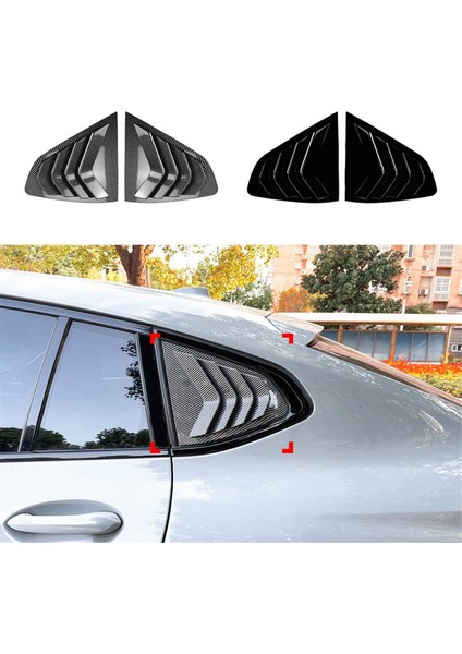 Bmw X4 G02 2018 Araç Pazarları Için Araç Arak Pazarlı Üçgen Kanıt Kapak Etkileri Üçgen Trim Parlak Siyah (Yurt Dışından) modelleri