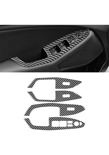 Kia K5 Optima Için Karbon Fiber 2011-2015 Lhd Pencere Kaldırma Anahtarı Kapak Trim Iç Aksesuarlar, B (Yurt Dışından) fırsatları