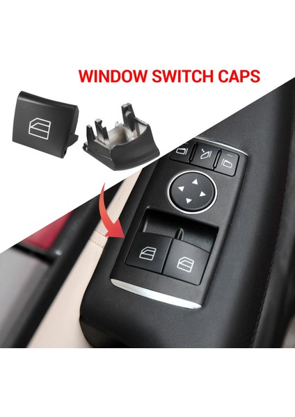 Mercedes Benz Için A ml Gl R Sınıfı W164 X164 W251 W245 W169 Pencere Anahtarı Onarım Düğmesi Kapağı Sürücü Pencere Kontrol Anahtarı Düğmesi (Yurt Dışından) modelleri