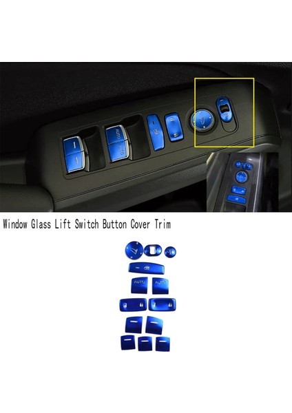 13PCS Pencere Cam Kaldırma Anahtarı Düğmesi Kapak Honda Civic 11. Gen 2022 (Yurt Dışından) fiyatları