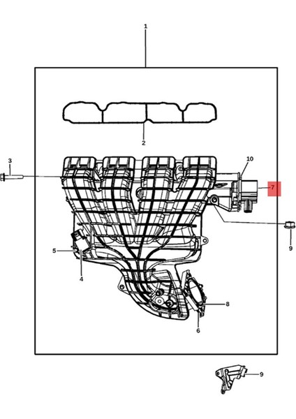 Dodge Jeep Compass Patriot 2007-2013 Aktüatör Akış Kontrol Vanası Için Araba Emme Manifold Ikinci Kontrol Vanası 04884549AD (Yurt Dışından)