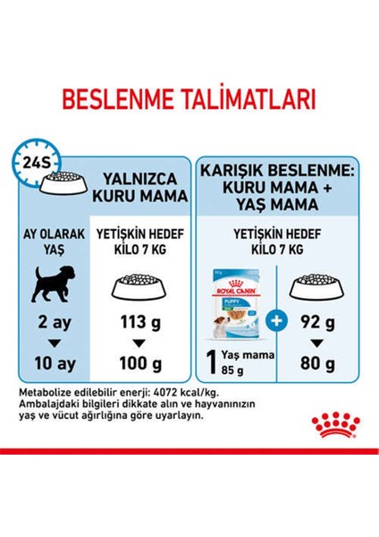 Mini Puppy Yavru Kuru Köpek Maması 4 Kg