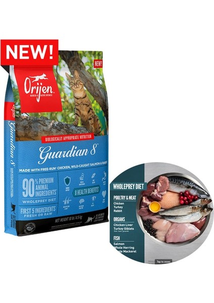 Guardian 8 Tahılsız Yetişkin Kedi Maması 1.8 Kg modelleri