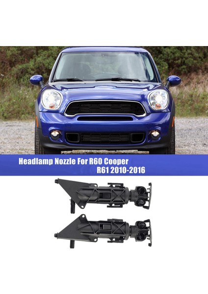 Araba Far Yıkayıcı Sıvı Jet Pompası Nozul Mini Countryman R60 Cooper Paceman R61 2010-2016 Için (Yurt Dışından) fırsatları