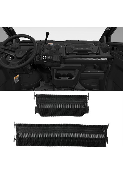 Can-Am Defender &amp; Defender Max Için Dash Storage Kargo Ağları, Dashboard Depolama Ağları 715003129 Aksesuarları Değiştirin (Yurt Dışından) fırsatları