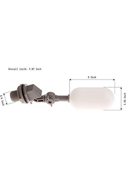 4 Paket 3/4inch Su Şamandıra Vanası Ayarlanabilir Kol Plastik Su Filtresi Şamandıra Vanası Su Deposu Havuzu (Yurt Dışından) modelleri