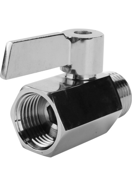 304 Paslanmaz Çelik Mini Top Valfı (1/2 Inç Dişi x Erkek) Npt Ipliği, Su Akışı Regülatörü Kafa Kontrol Vanası (Yurt Dışından)