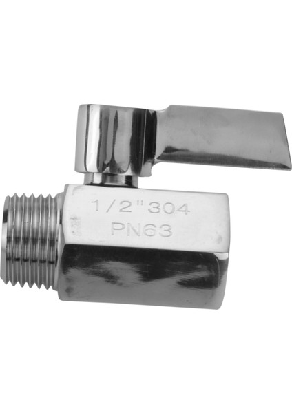 304 Paslanmaz Çelik Mini Top Valfı (1/2 Inç Dişi x Erkek) Npt Ipliği, Su Akışı Regülatörü Kafa Kontrol Vanası (Yurt Dışından) fiyatları