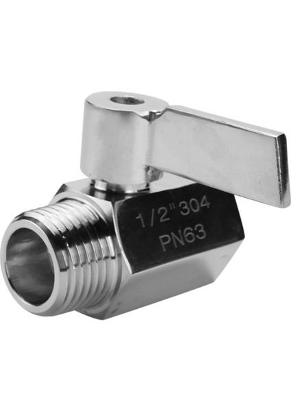 304 Paslanmaz Çelik Mini Top Valfı (1/2 Inç Dişi x Erkek) Npt Ipliği, Su Akışı Regülatörü Kafa Kontrol Vanası (Yurt Dışından) modelleri