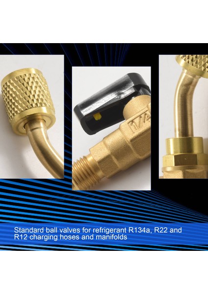 Açılı Kompakt Bilyalı Valf 1/4 Inç Sae, Klima Soğutucu R410A R134A Kapatma Valfı, 3pcs R410A R134A Kapanma Vanaları (Yurt Dışından) fırsatları