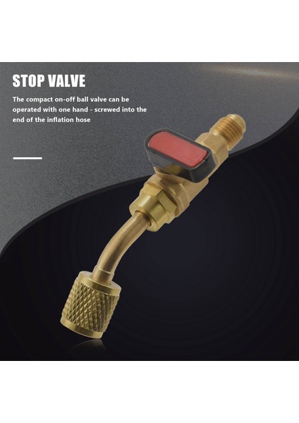 Açılı Kompakt Bilyalı Valf 1/4 Inç Sae, Klima Soğutucu R410A R134A Kapatma Valfı, 3pcs R410A R134A Kapanma Vanaları (Yurt Dışından) indirimleri